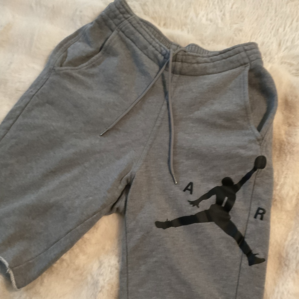 JORDAN•Men’s Gray Casual Shorts with Logo•S - Picture 6 of 13